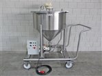 Axflow pump trolley with Waukesha MDL 0040 lobe pump and buffer tank