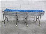 Scissor roller conveyor 390 x 5000 mm