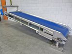 Stainless steel belt conveyor 1000 x 4250 mm