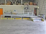 bulk bag filling station with pallet dispenser and conveyors