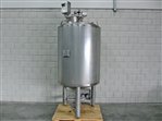 Stainless steel mixing tank 1035 litres - insulated - weighing cells