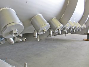 Twin Shaft Paddle Mixer - 6000 Litre - s/s - direct steam injection