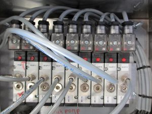 Rittal control cabinet with pneumatic valves