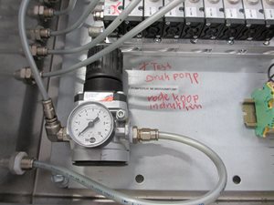 Rittal control cabinet with pneumatic valves