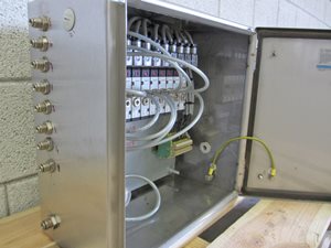 Rittal control cabinet with pneumatic valves