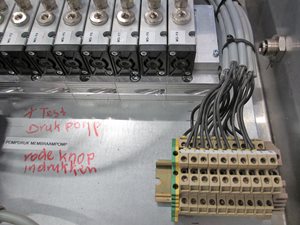 Rittal control cabinet with pneumatic valves