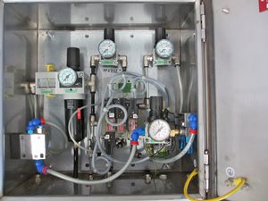 Rittal control cabinet with pneumatic instrumentation