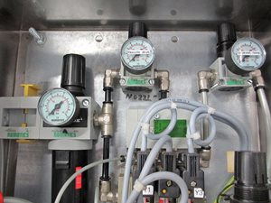 Rittal control cabinet with pneumatic instrumentation