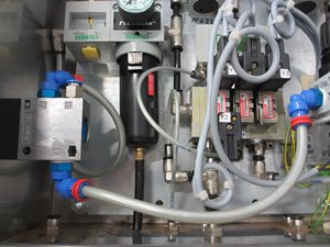 Rittal control cabinet with pneumatic instrumentation