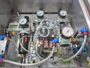 Rittal control cabinet with pneumatic instrumentation