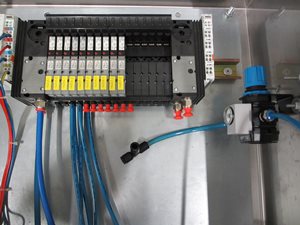 Rittal control cabinet with pneumatic instrumentation