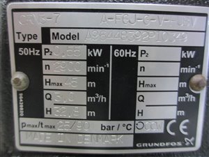Grundfos CRN 3-7 A-FGJ-G-V-HUBV multi-stage centrifugal pump