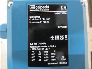 Calpeda MXH 2005 multistage centrifugal pump