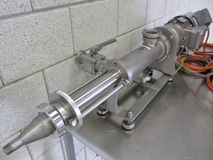 Dosing pump with control panel - stainless steel
