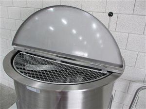 Axflow pump trolley with Waukesha MDL 0040 lobe pump and buffer tank