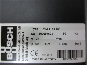 Busch Mink MM 1144 BV vacuum pump