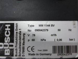 Busch Mink MM 1144 BV vacuum pump