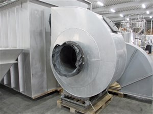 Dust filter 25000 m³/h compressed air-cleaned