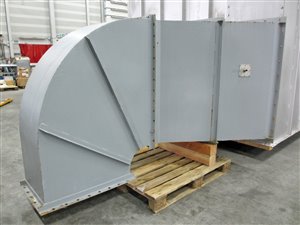 Dust filter 25000 m³/h compressed air-cleaned
