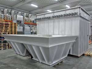 Dust filter 25000 m³/h compressed air-cleaned