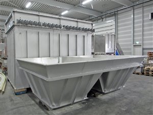 Dust filter 25000 m³/h compressed air-cleaned