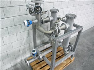 Filter set with 2x DN100 angled tube filters