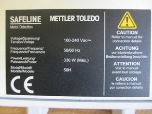 Mettler Toledo Signature T gravity fall metal detector 200 mm