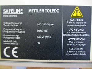 Mettler Toledo Signature T gravity fall metal detector 200 mm
