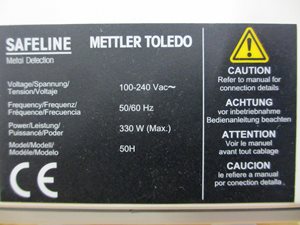 Mettler Toledo Signature T gravity fall metal detector 200 mm