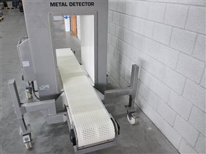 S+S Sesotec Unicon-W metal detector with belt conveyor