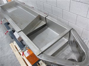 Vibrating screen - 2 decks - 3 fractions - with air flow
