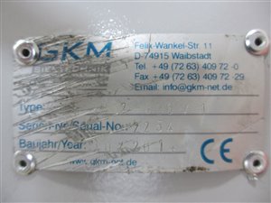 GKM KTS-V2 600 vibrating control screener