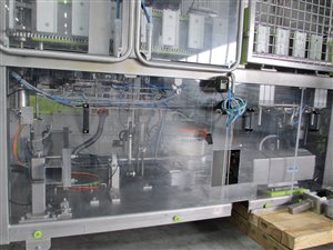 Filling line for cardboard packaging (milk cartons)