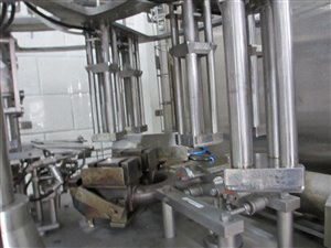 Filling line for cardboard packaging (milk cartons)