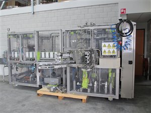 Filling line for cardboard packaging (milk cartons)