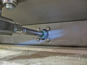 Slide valve 600 x 240 mm stainless steel