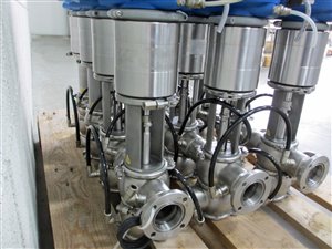 GEA Varivent valve cluster with jacketed housing