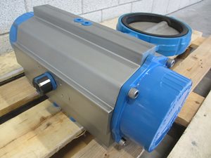 Econ DN 200 PN 16 butterfly valve - pneumatic actuated