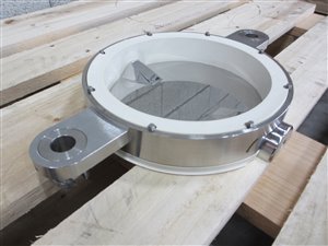 GEA BUCK split butterfly valve for container mounting