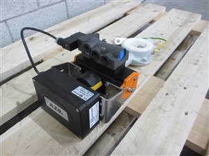 EBRO Armaturen DN 50 pneumatically actuated butterfly valve