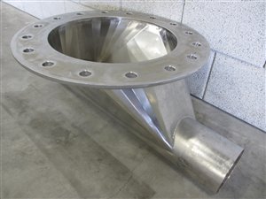 pneumatic conveying feeding shoe for rotary valve
