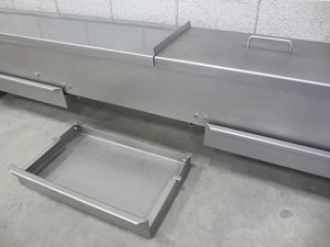 stainless steel belt conveyor 200 x 2700 (2070 net)