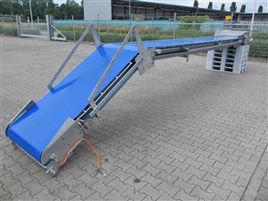 belt conveyor s/s with buckle 800 x 6000+2000 mm