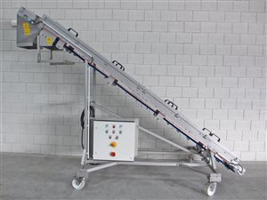 Mobile belt conveyor - discharge height 196-230 cm