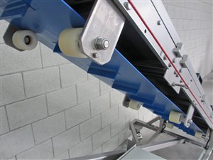 Mobile belt conveyor - discharge height 196-230 cm