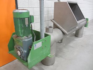stainless steel screw conveyor with bag discharger