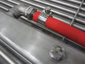 Screw mixer (ribbon screw with attachments) 385 x 6000 mm
