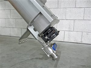 Elevating screw conveyor 210 x 3800 mm