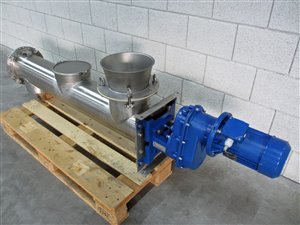 WAM Easyclean screw conveyor 200 x 1340 mm - stainless steel