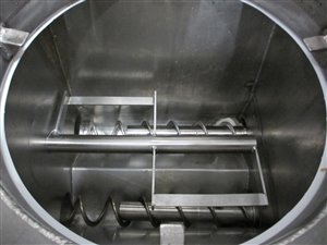 Big bag unloading station with 2 flexible discharge screws